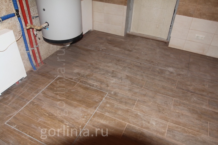 Оформляем крышку пластикового погреба плиткой