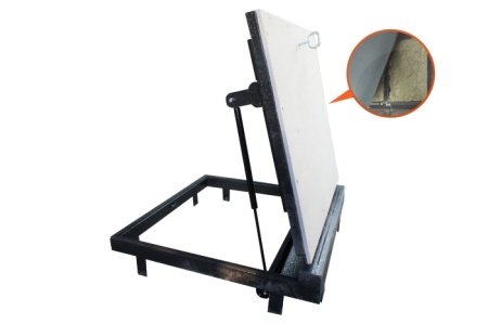 Люк напольный Стелс-КУ 700*1100п короб утепленное исполнение