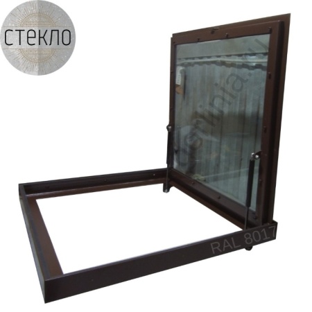 Люк в подвал со стеклом стеклогор 800х1500п*75 