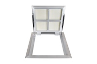 Люк в подвал Периметр 800х1000п откидной алюминиевый