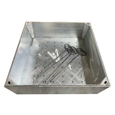 Скрытый люк под газон Проспект-Г съемный заполняемый высотой борта до 230 мм под засев газонной травы